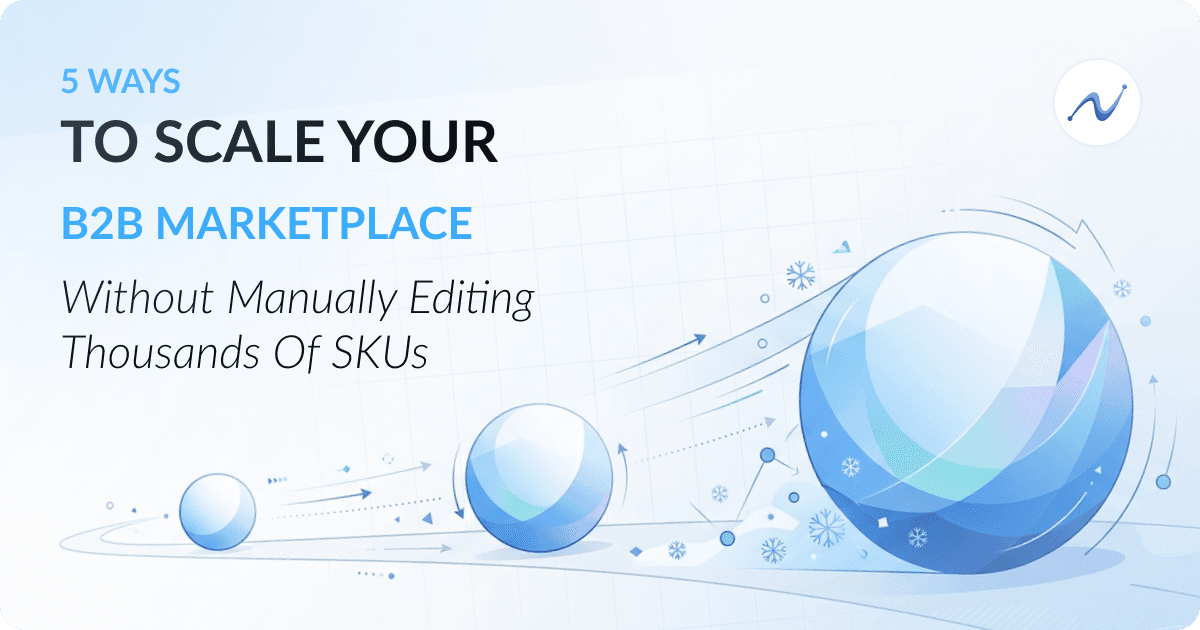 5 Ways to Scale Your B2B Marketplace Without Manually Editing Thousands of SKUs