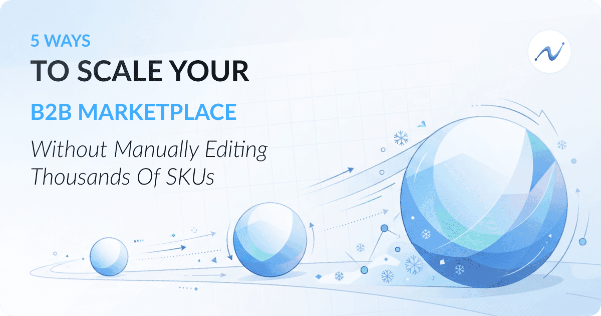 5 Ways to Scale Your B2B Marketplace Without Manually Editing Thousands of SKUs